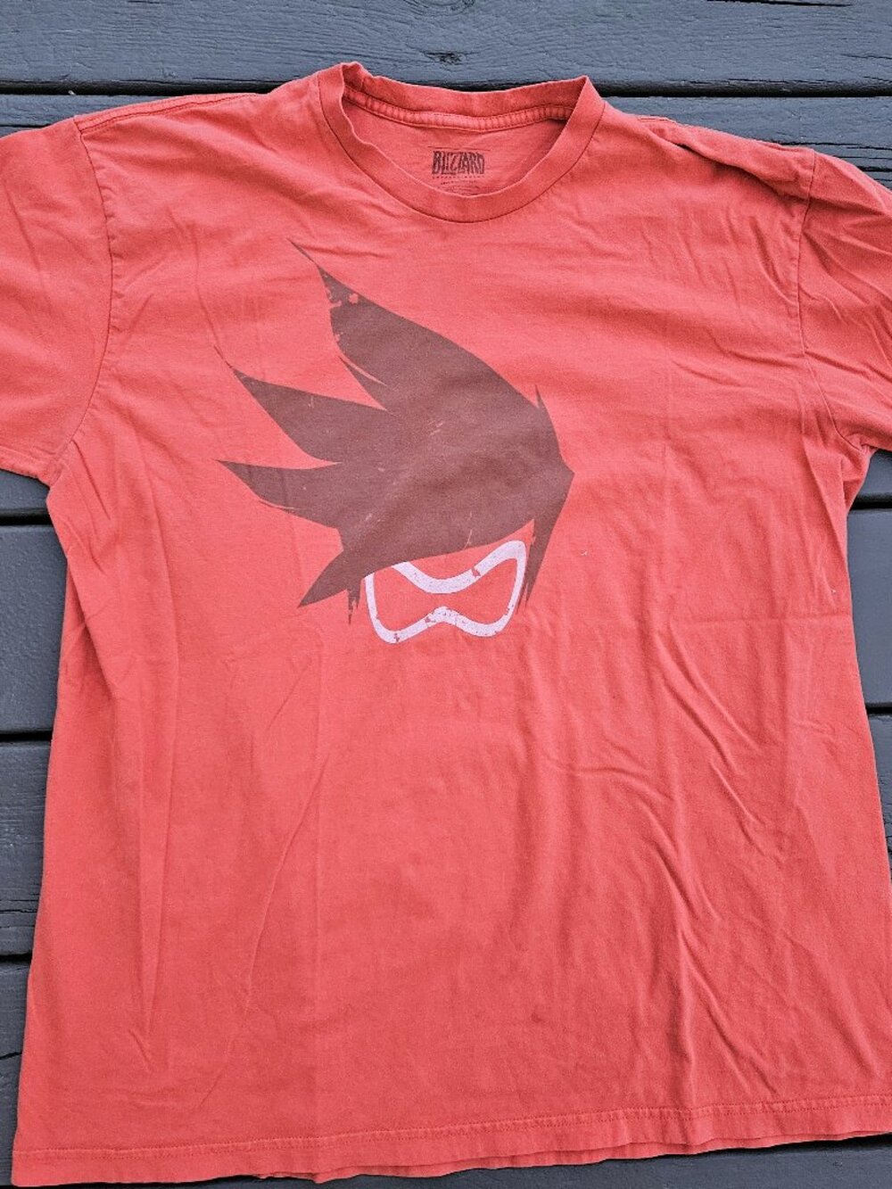 Blizzard Entertainment Overwatch Tracer Red Graphic T-Shirt - Size 2XL